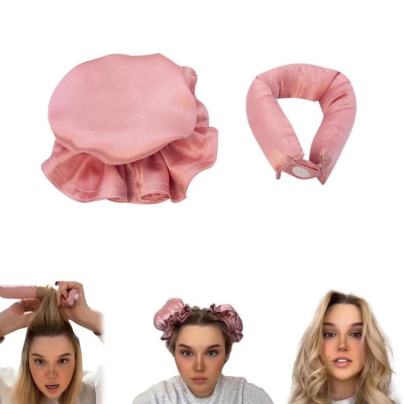 2/4 szt. Zestaw wałków do loków bez ciepła Bez ciepła Lokówka do włosów Jedwabne loki Miękkie wałki do włosów Opaska do spania Lokówki do włosów Narzędzia do stylizacji