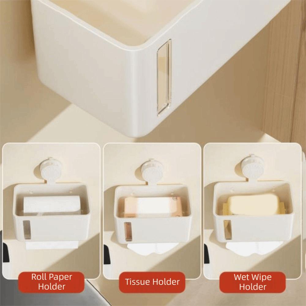 Punch Free Paper Towel Holder Detachable Toilet Tissue Box Toilet Paper Dispenser  Bathroom