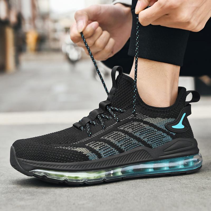 Men's Running Shoes Air Cushion Men's Spring and Autumn New Trendy Breathable Soft Bottom Men's Casual Sneaker Big 48 Size
