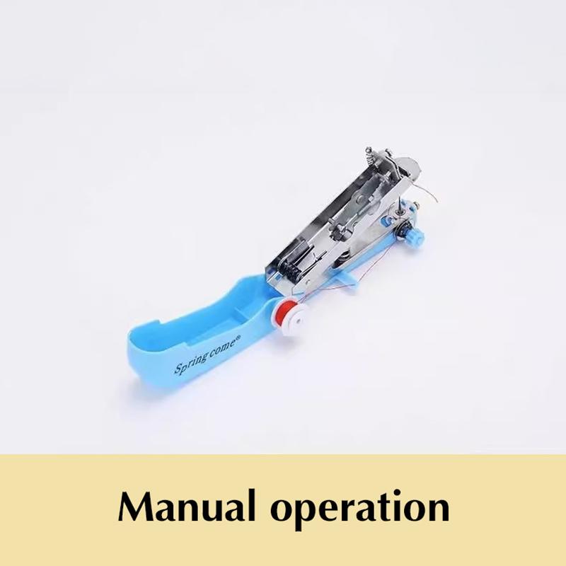 Domowa Ręczna Maszyna do Szycia Przenośna Podróżna Zewnętrzna Ubrania Tkaniny DIY Szycie Narzędzie do Szycia Mini Ręczna Igła do Szycia Maszyna do Robótek Ręcznych