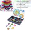 Interactive Educational Teaching Clock Hands-On Learning Tool Durable Design Moveable Arms Vibrant Clear Markings For Classroom Home Use