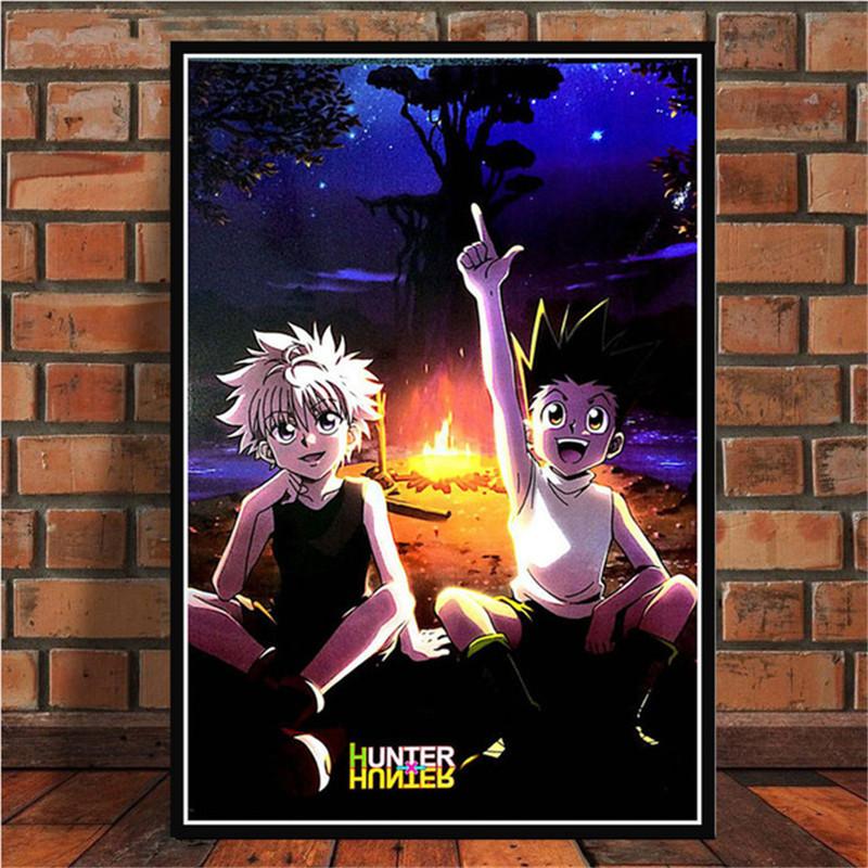 Classic Japanese Anime Canvas Painting Hunter X Hunter Posters and Prints Abstract Wall Art Pictures for Kids Living Room Decor