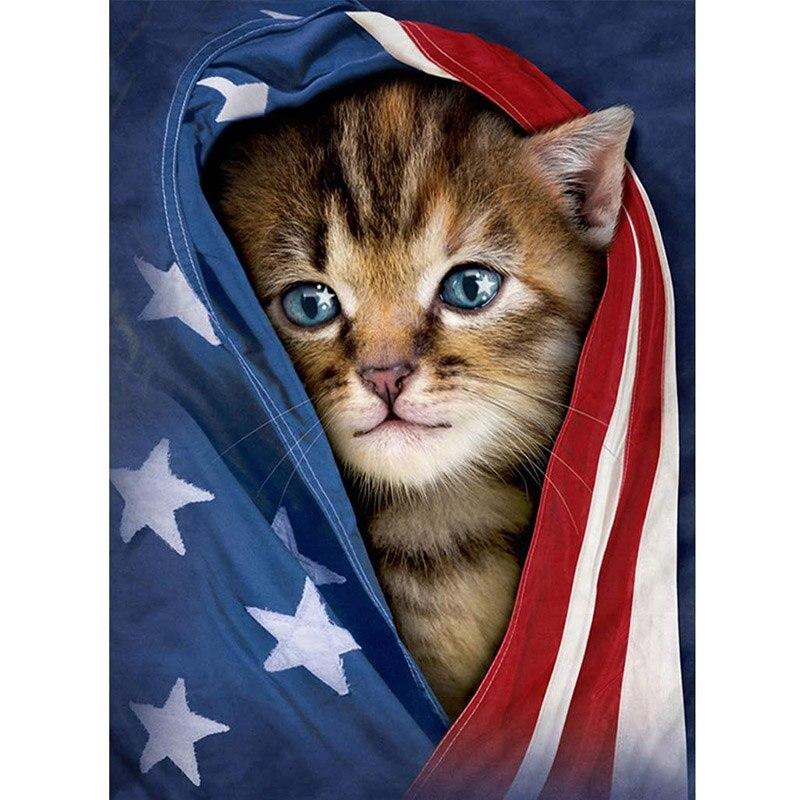 New 5D DIY Diamond Painting Flag Diamond Embroidery Flowers Scenery Cross Stitch Full Round Drill Home Decor Manual Gift