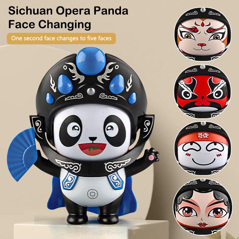 Sichuan Opera Obličej měnící se panenky Čína Čínský styl Fortune Faces Změna Makeup Řemesla Ornament Dětské hračky Dárky Rok