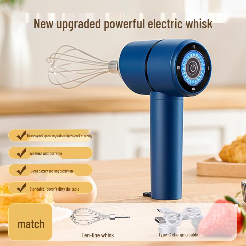 Rongshengda Handlicher Elektrischer Eieraufschläger & Sahneschläger zum Backen