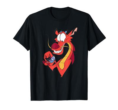 Disney Mulan Mushu and Cri-Kee Pocket Logo T-Shirt
