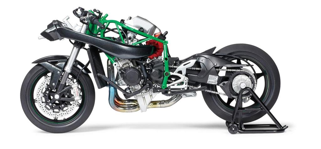 Motocykl Tamiya série Kawasaki Ninja H2R plastový model 14131 1/12 č.131