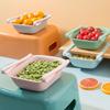 Adjustable Fridge Storage Box for Vegetables and Fruits Multipurpose Fridge Tray for Drinks and Snacks