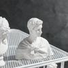 Nordic Style Miniature Plaster Bust Statue Greek Mythology Figurine Famous Sculpture Desktop Ornament Home Decor Drawing Practic