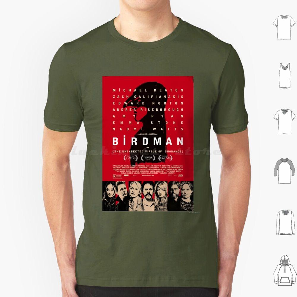 Birdman Or The Unexpected Virtue Of Ignorance Movie Shirt T Shirt Big Size 100 Cotton Movies Birdman Birdman Movie