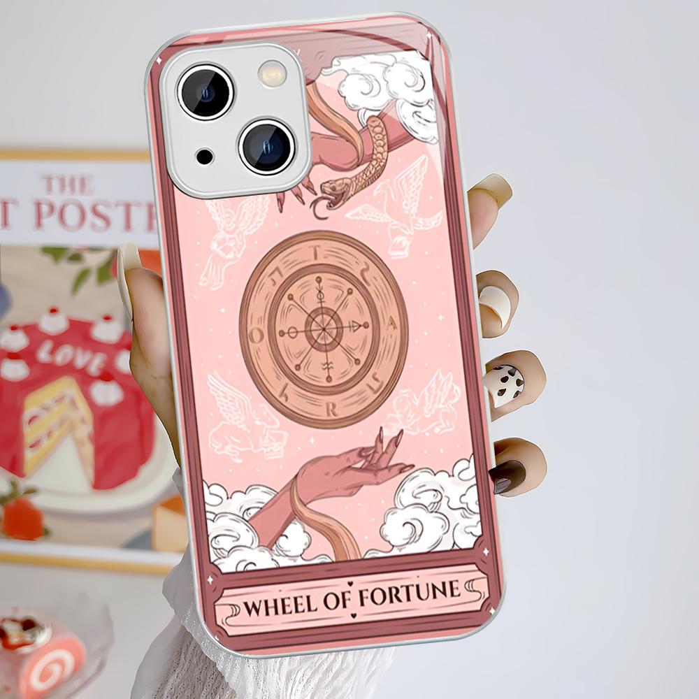 Tarot Phone Case Tempered Glass For iphone 14 13 12 11 Pro Mini XS MAX 14Plus X XS XR Cover
