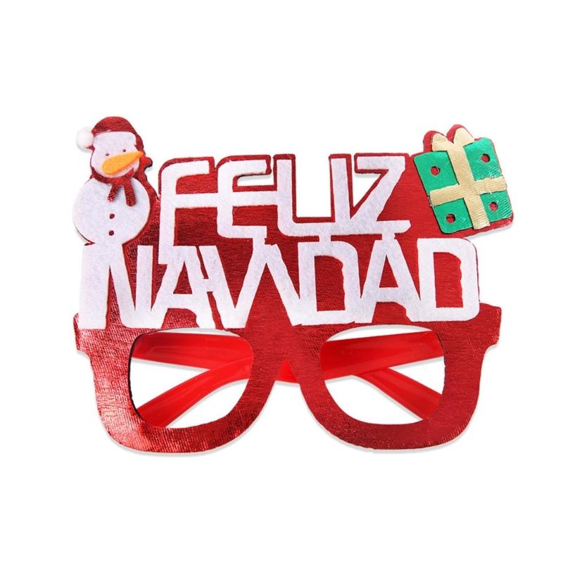 2026 Christmas Eyewear For Costumes Adults Kids Reusable Party Props Foldable Frame Costume Glasses