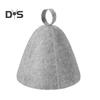 Felt Sunna Hat Unisex Vaporarium Hat Thermal Insulation Elastic Water-absorbing Hair Drying Cap Solid Color Spa Bath Accessories