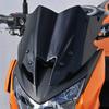 YIBO Waterproof and Dustproof Motorcycle Windshield Protector Black for Z800 ZR800 2013 2015, Easy to Install.
