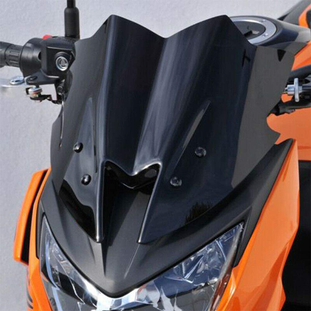 YIBO Waterproof and Dustproof Motorcycle Windshield Protector Black for Z800 ZR800 2013 2015, Easy to Install.
