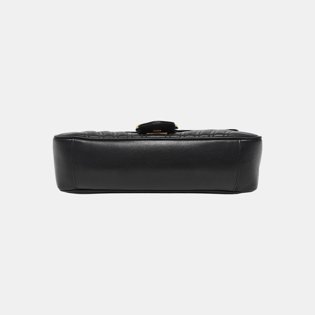 [Pre-Owned] Gucci GG Marmont Small Matelassé Shoulder Bag 'Black' - Good #CPZZOR