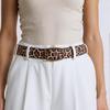 Unique Pattern Belt Stylish Leopards Velvet Waist Belt Jeans Decorative Belt Enhances Styles for Everyday Wear