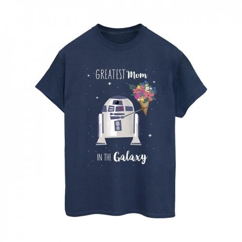 Star Wars Womens/Ladies Episode IV A New Hope Greatest Mum Cotton Boyfriend T-Shirt