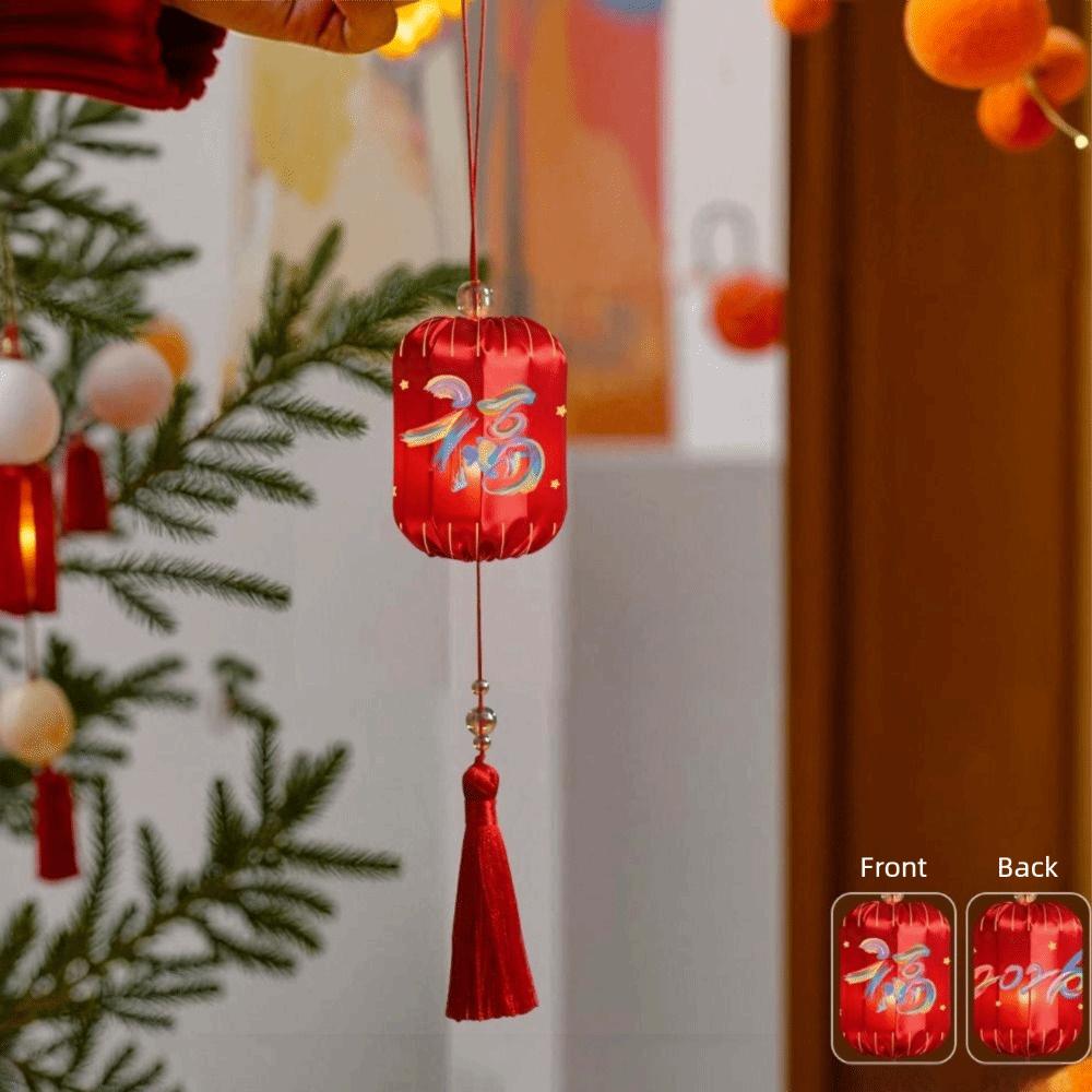 Stretchstoff Rote Laterne Chinesisch Traditionell Neujahr Anhänger Laternen Dekorationen Neujahr