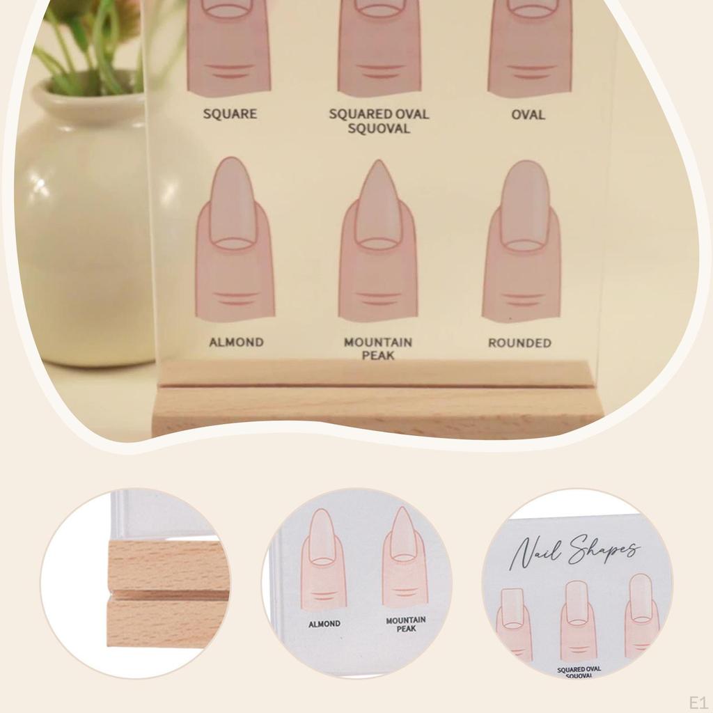 Nail Art Display Board Acrylic Panel Easy To Install Standing Small Quick Decisions Tech Gifts
