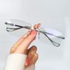 Stylish Reading Glasses for Men & Women - Durable PC Material Rimless Vintage Style Reading Glasses, Fits +1.0 To +4.0