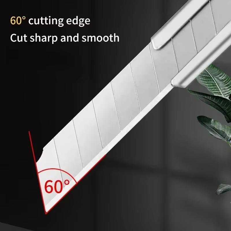 9mm Wide Retractable Snap Off Blade Heavy Duty Art Knife,Utility Knife, Box Cutter,Auto Lock Cutting Carton Cardboard Hand Tool