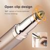 Dual Head Electric Eyebrow Shaver Two-Gear Temperature Adjustment 2 in1 Eyelash Clip  Makeup Tool