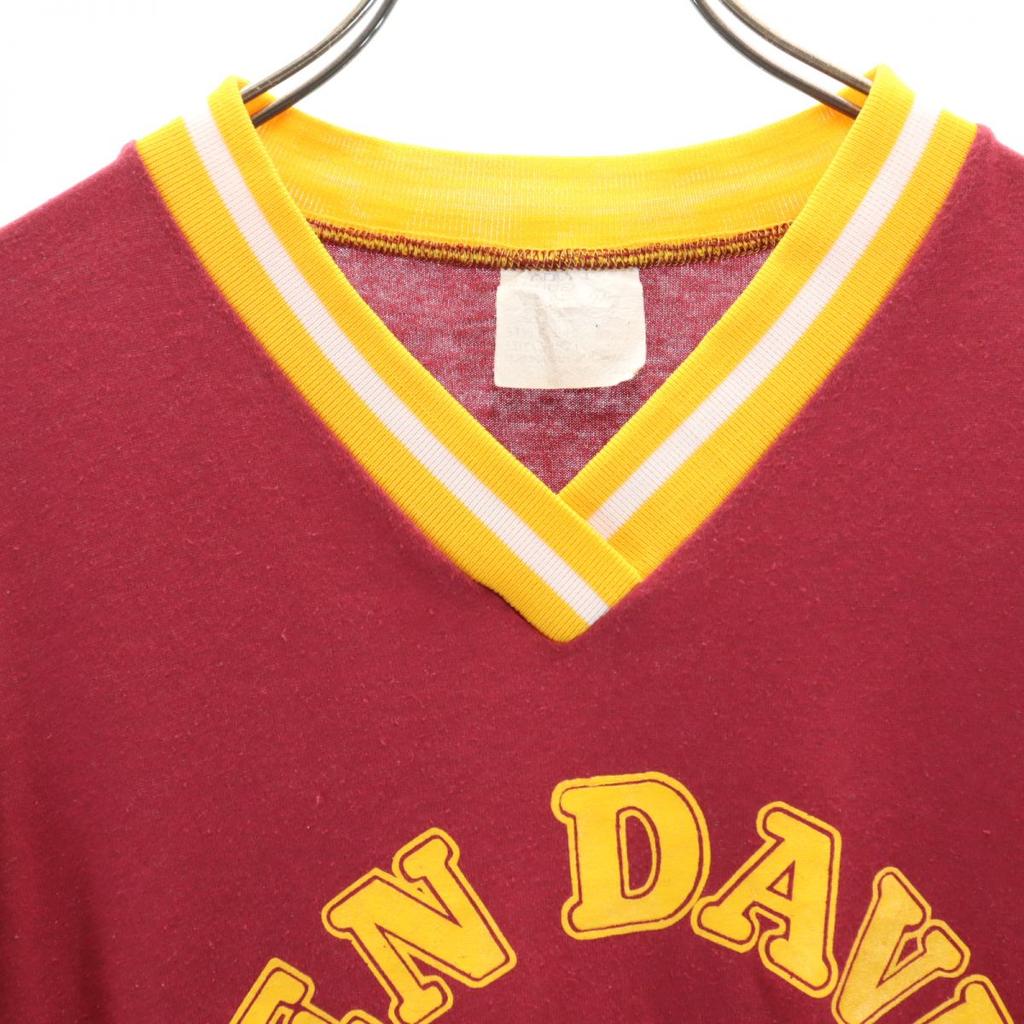 Ben Davis 80s 90s Vintage Game T-shirt Print Short Sleeve V Neck T-shirt Men's Used