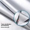 New With Hooks Blackout Curtains Rectangle Silver Privacy Drapes Thickened Sun Protection Curtain Home Office