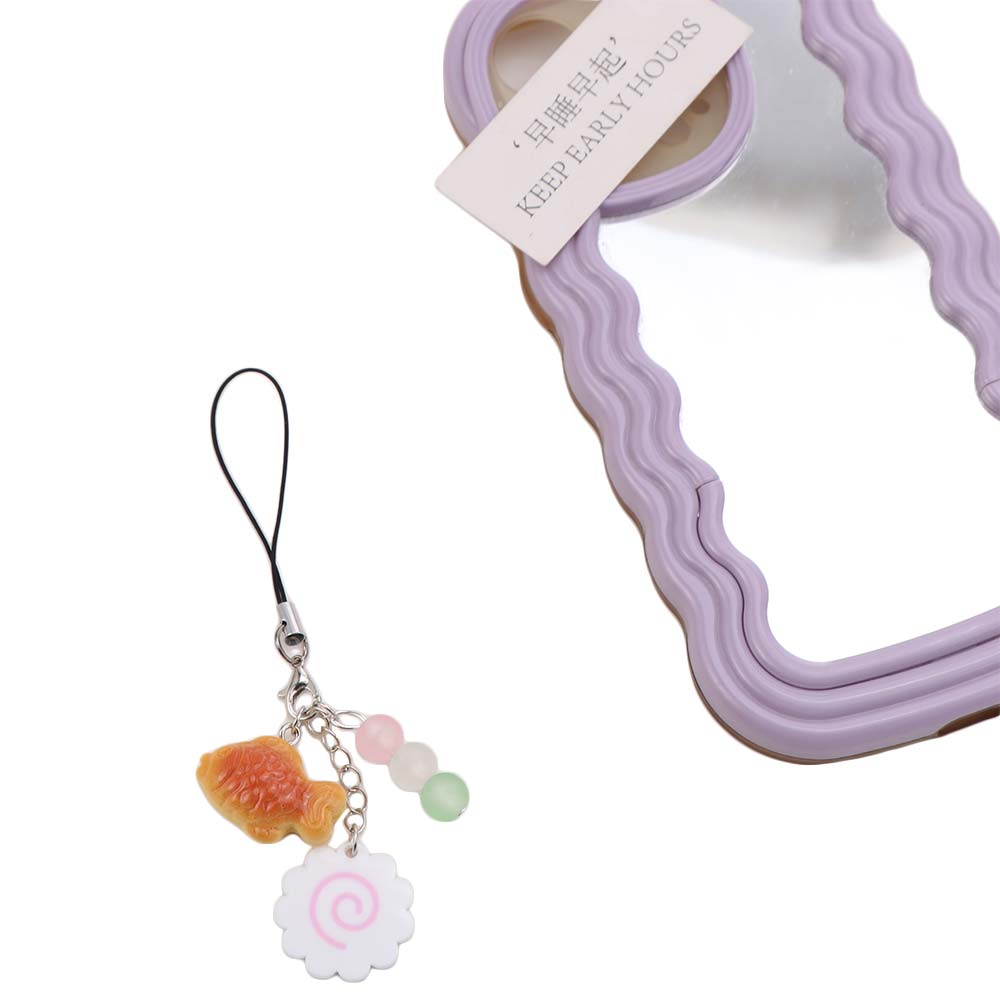 Japanese Food Taiyaki Pendant Pink Squid Roll Dango Phone Charm  Hanging Ornament