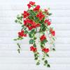 1 Stück künstliche Bougainvillea zum Aufhängen, Seiden-Blumenranken aus Kunststoff, Kunstpflanze für den Außenbereich, Zuhause, Bauernhaus, Garten, Veranda, Traufe, Wand, Zaun, Hochzeitsfeier, Dekoration