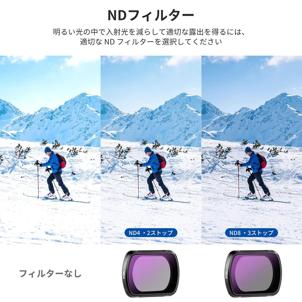 NEEWER Magnetic ND CPL Filter Set Neutral Density Circular Coated HD Optical Glass Action Camera Filters Compatible with Osmo Pocket 3 Creator Combo &