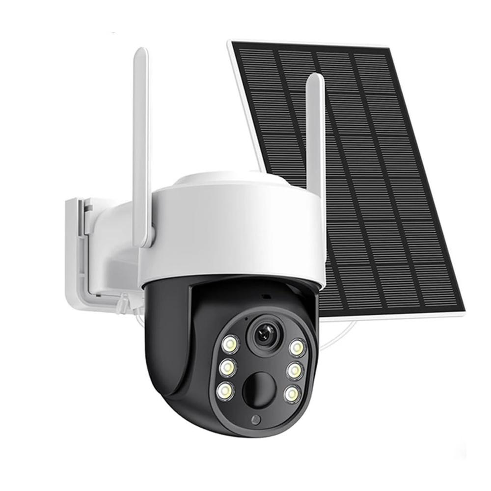 

4 МП WIFI Сонячна камера PIR Виявлення людини Зовнішня безпека З сонячною панеллю PTZ Камера спостереження iCsee Акумуляторна батарея WIFI Camera