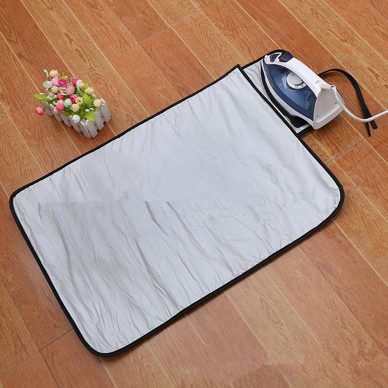 Foldable Ironing Blanket Ironing Mat Thick Portable Travel Ironing Pad Isolate Heat Pad Cover For Washer Dryer Table Top Counter