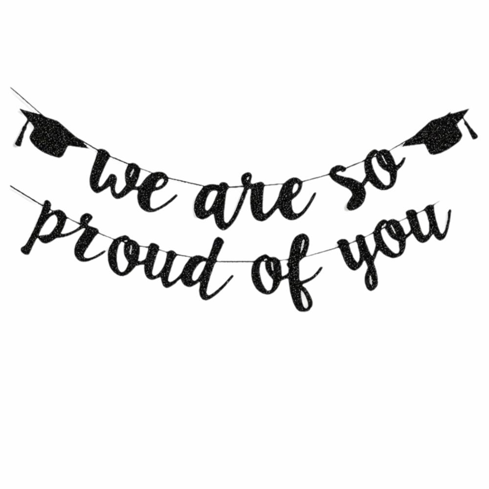 Reusable Graduation Party Banner Glitter Decor Graduation Hanging Banner  Photo Background