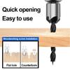 4pcs Carpentry Drill+1pc Wrech 3mm-6mm HSS Flute Countersink Drill Bits Set Chamfer Reamer for Woodworking Drill Bit Power Tools