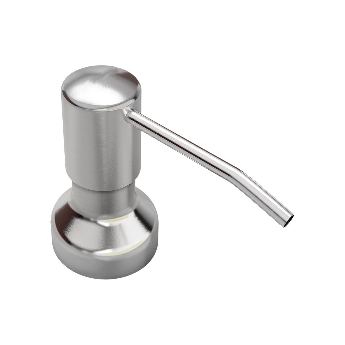 304 Stainless Steel 500ml Brushed Sink Soap Dispenser, Press Type