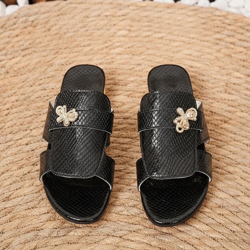 Coarse and Casual Western Water Diamond One-piece Sandals