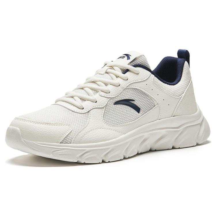New Anta Anti Slip Wear Resistant Low Top Running Shoes Men's White 912345580-5