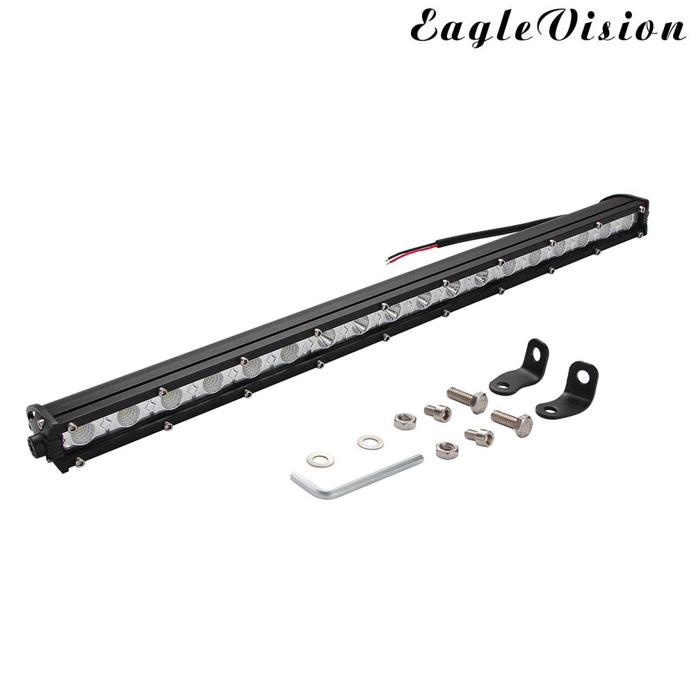 20inch 54w LED Work Light Bar Single Row Driving Lamp (Spotlight + Floodlight)