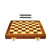 12 Inches Wooden Handmade Foldable Magnetic Chess Board Set with Magnetic Pieces and Extra Queens for 2 Players for Kids and Adults