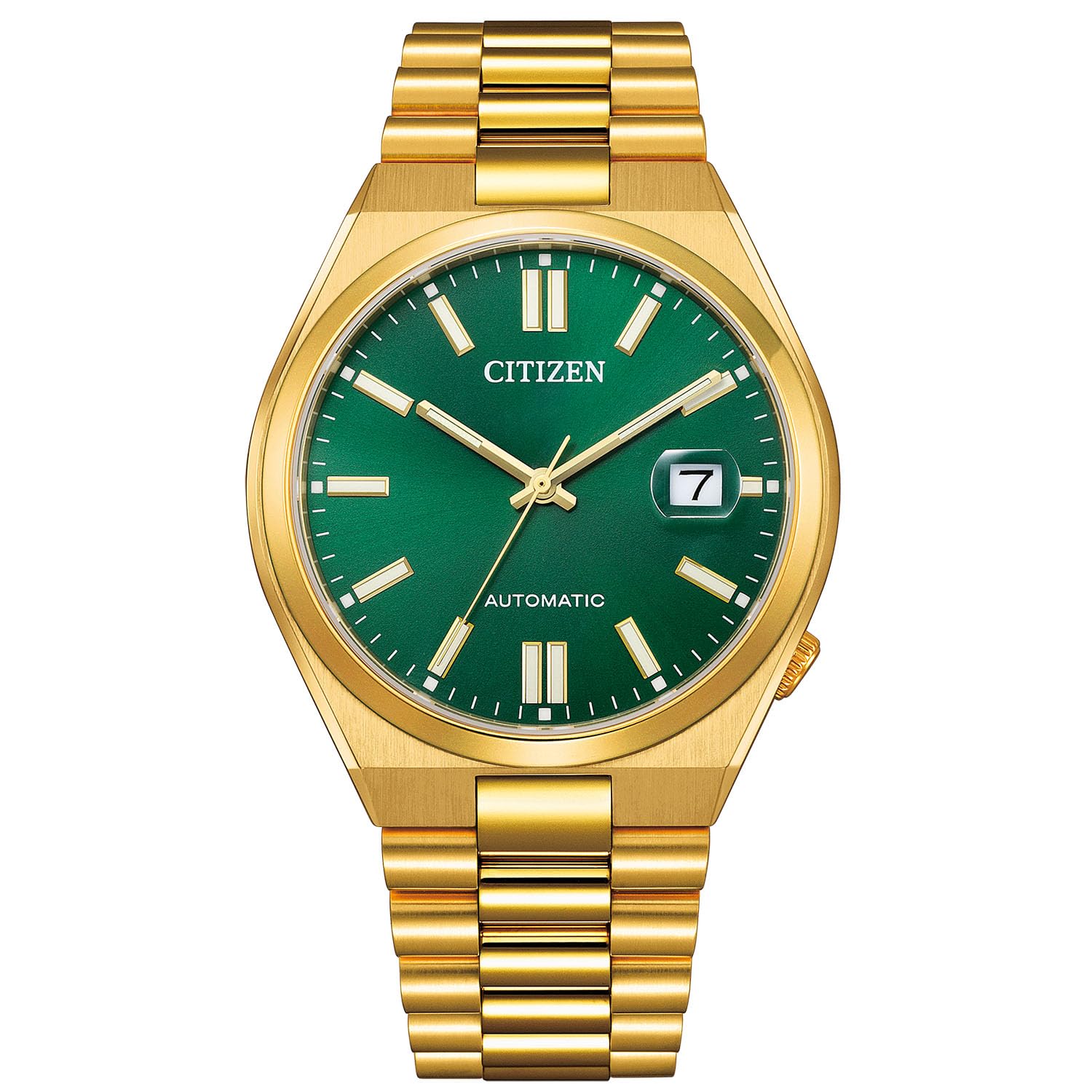 

Citizen Mechanical Waterproof Green and Gold NJ0152-51X Men s Watch, зелений