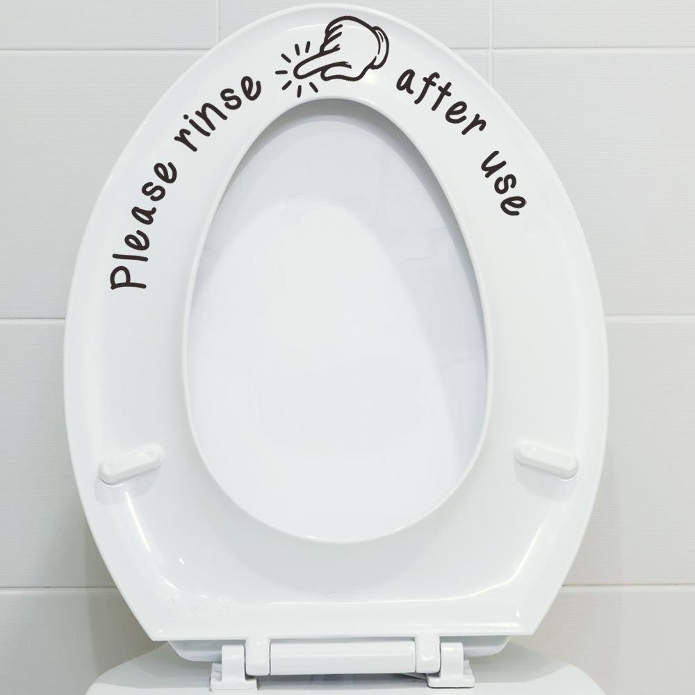 Simple Gesture Bathroom Decoration Stickers