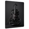 Exquisite Black Carved Violin Metal Iron Painting Home Wall Decor Art Hanging Ornament for Cross Border