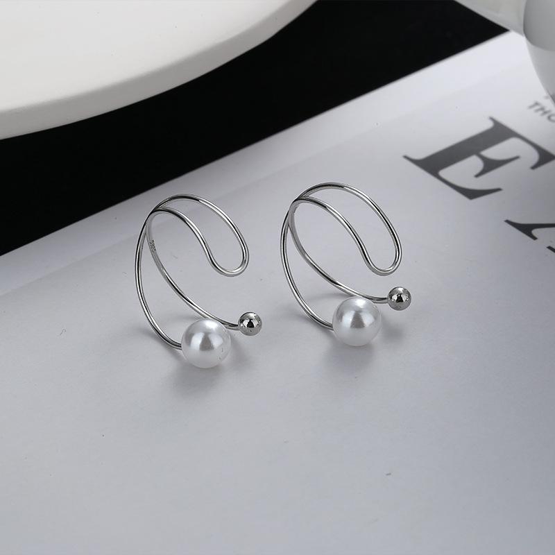 1pcs Ear Cuff Cross Clip Pearl Earrings Fake Piercing Earcuffs For Women Earcuff Earings No Hole Jewerly Earcuff