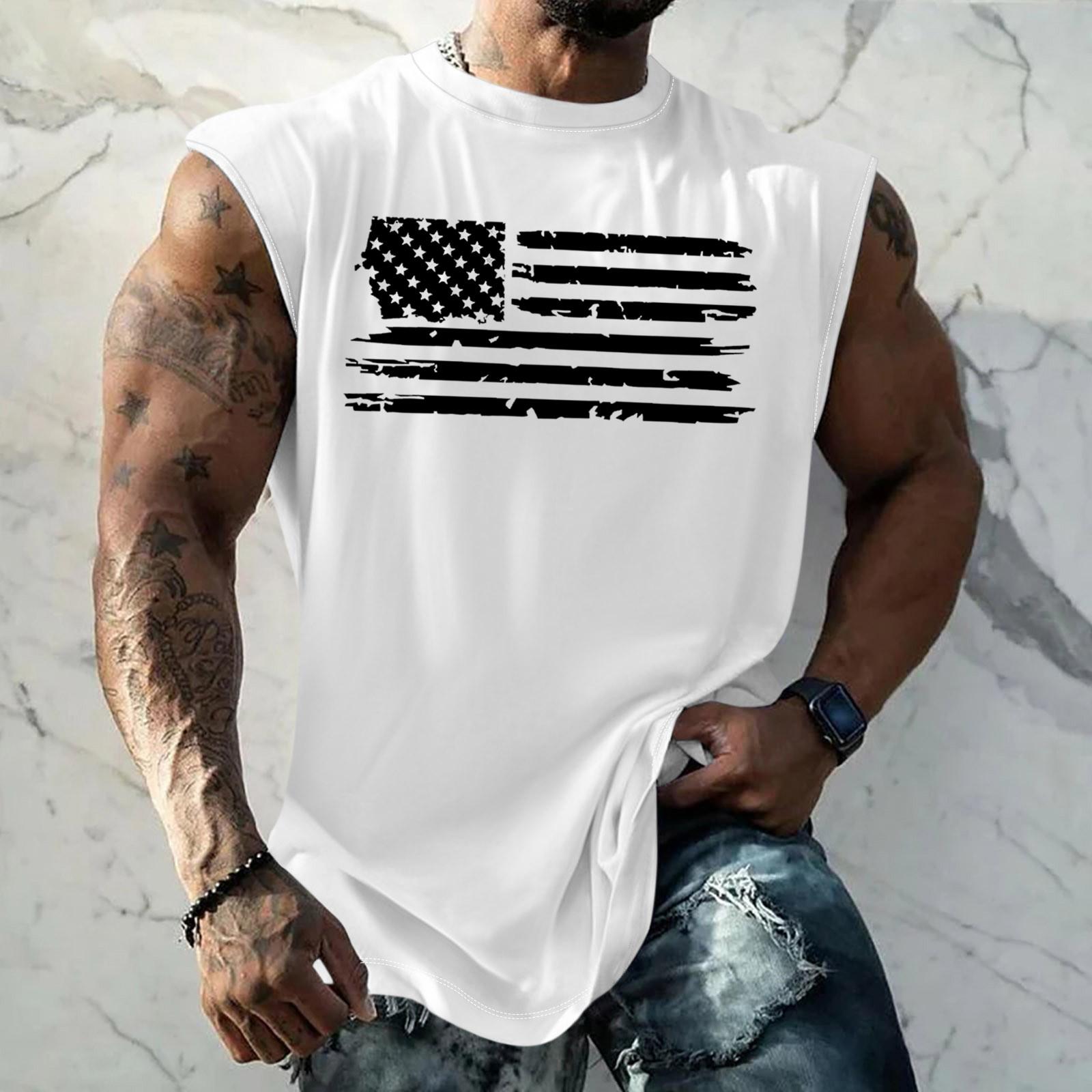 

Мужская летняя пляжная майка для серфинга, большой размер, повседневный дышащий топ без рукавов, свободная майка с принтом, мужская рубашка XL белый