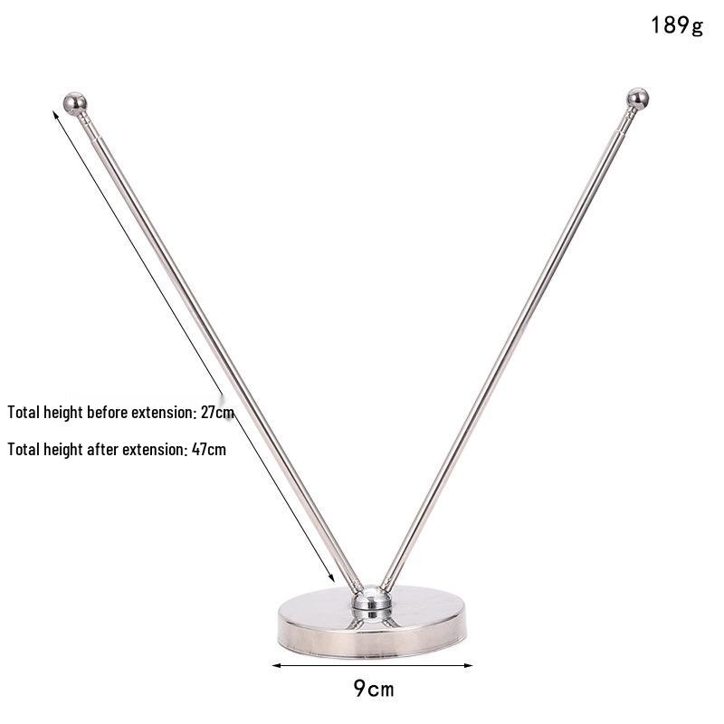 

V-Shaped & W-Shaped Telescopic Stainless Steel Desktop Flagpole with Metal Base