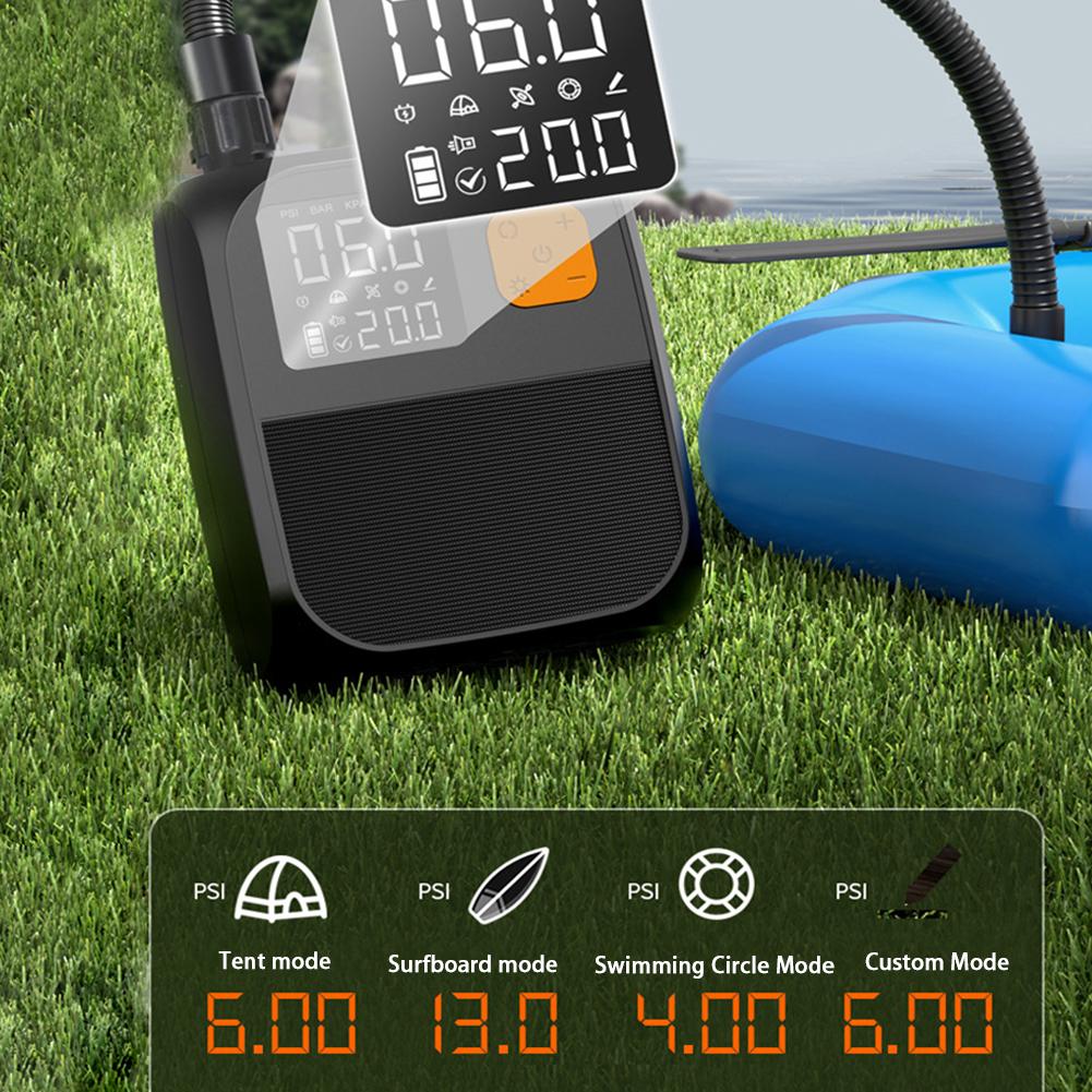 Pompă de Aer Portabilă DC 15V 120W 25PSI Inflatabilă Pompă DC SUP Baterie Încorporată Umflator Aer SUP pentru Placă de Paddle Surfing, Barcă, Caiac