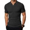 Men's Casual Short Sleeve T-Shirt with Collar, Breathable Shirt for Summer Everyday Wear