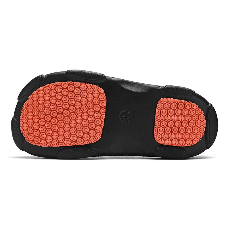 Men'S Bags, Heels, Slippers, Outer Wear, Kitchen Work, Non-Slip Waterproof Sandals, Thick-Soled One-Pedal Non-Porous Hole Shoes